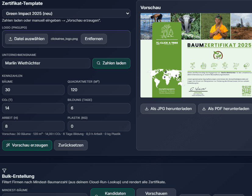 Automatisierte Zertifikate